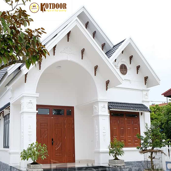 Giá cửa thép vân gỗ tại long an